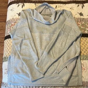 prAna gray cowl neck pullover